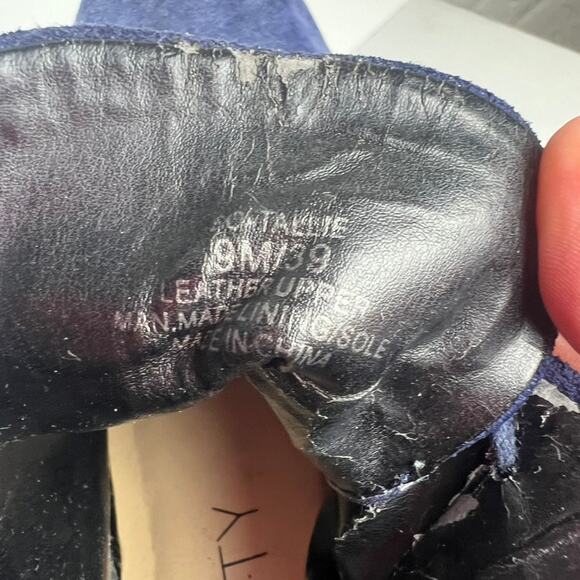 Sole Society blue suede lace up bootie Size 9 - Picture 4 of 10